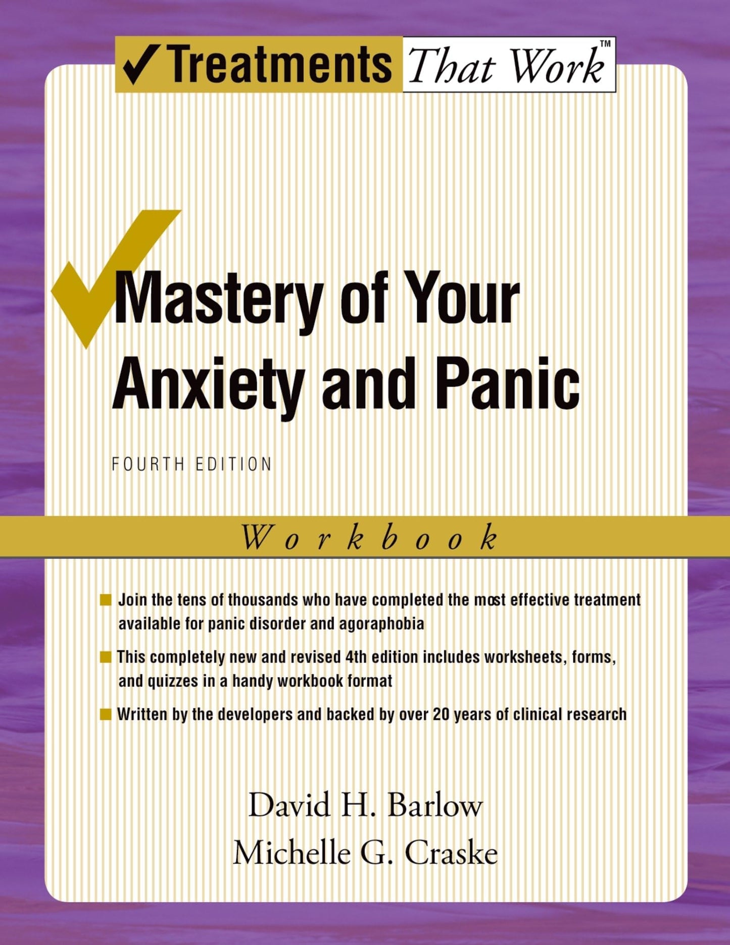 Mastery of Your Anxiety and Panic: Fourth Edition (Treatments That Work) - 5974