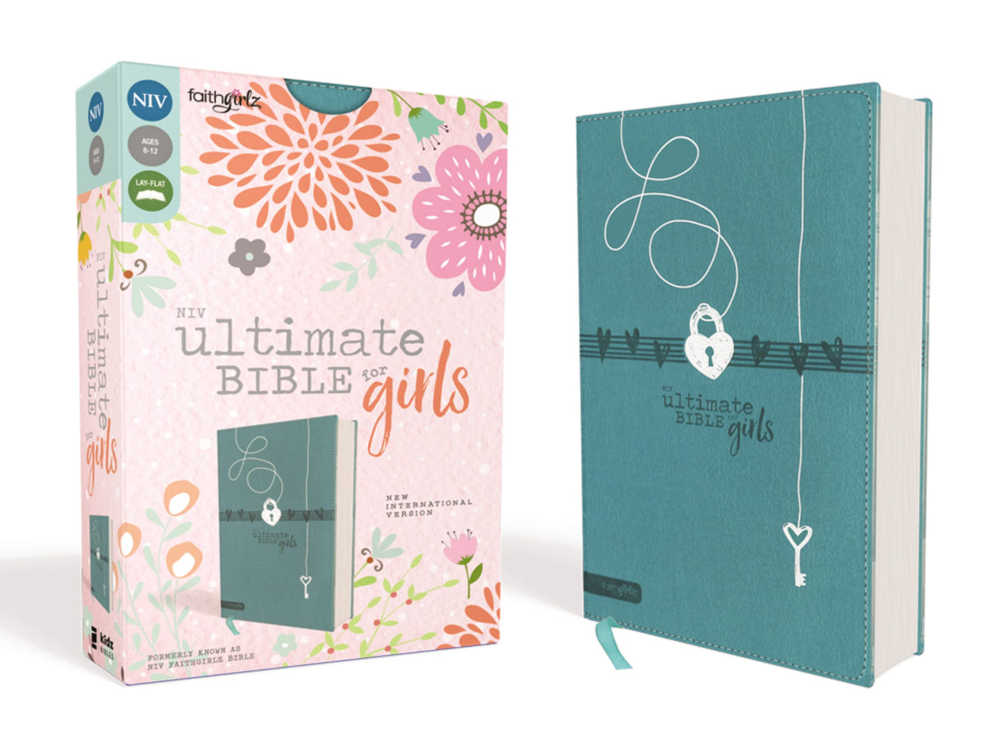 NIV, Ultimate Bible for Girls, Faithgirlz Edition, Leathersoft, Teal: The Perfect Christian Faith Gift for Your Tween Girl, Age 8-12