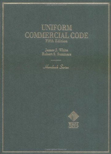 Uniform Commercial Code (Hornbook Series) - 2559