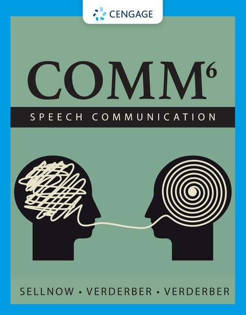 Comm: Speech Communication (Mindtap Course List)