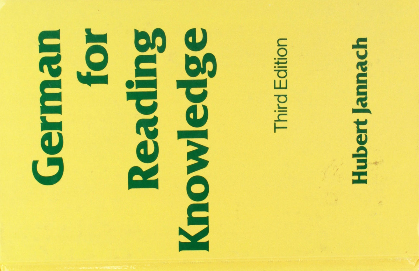 German for Reading Knowledge (English and German Edition)