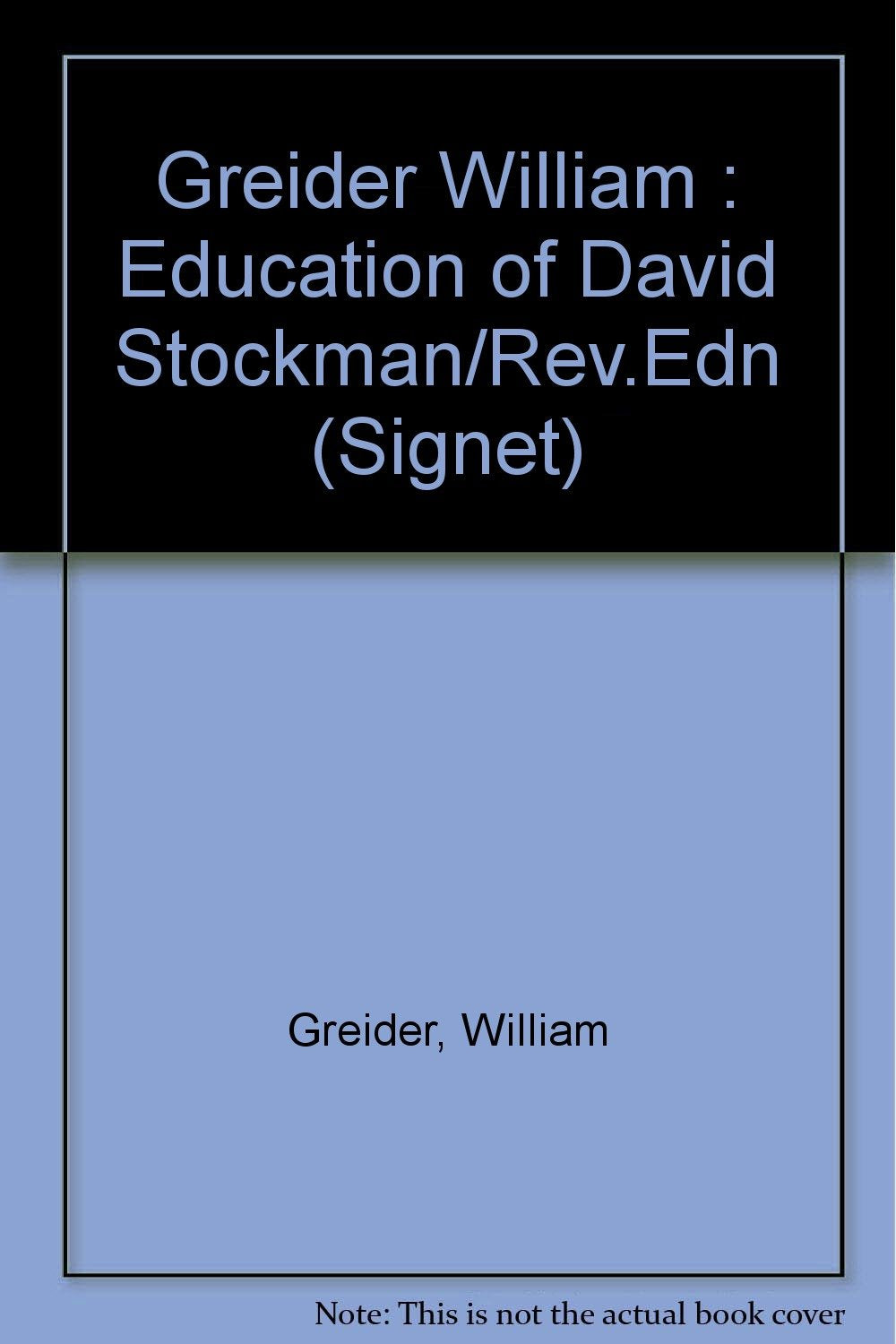 The Education of David Stockton