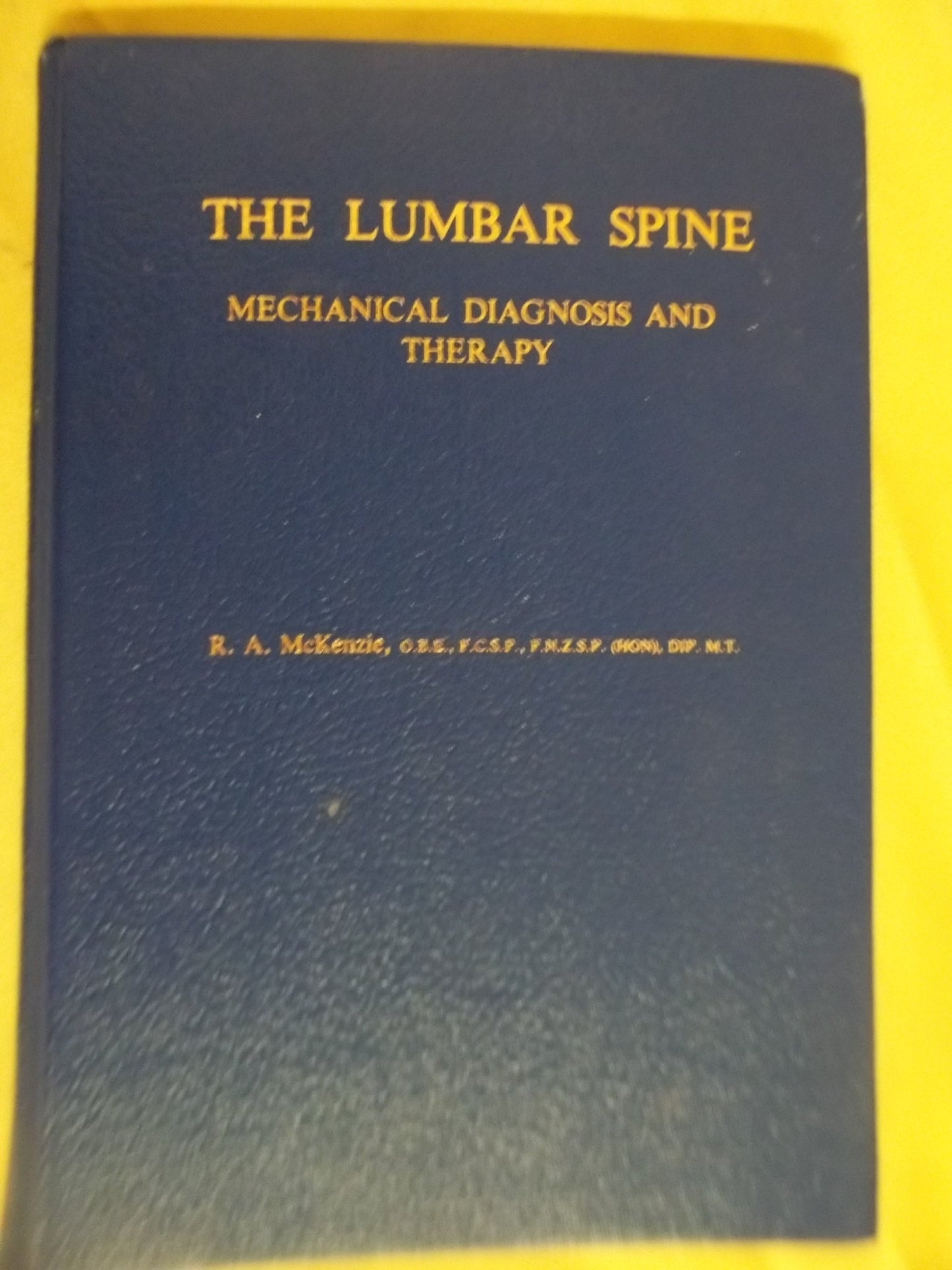 Lumbar Spine Mechanical Diagnosis and Therapy