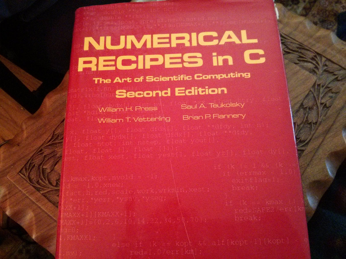 Numerical Recipes in C: The Art of Scientific Computing, Second Edition