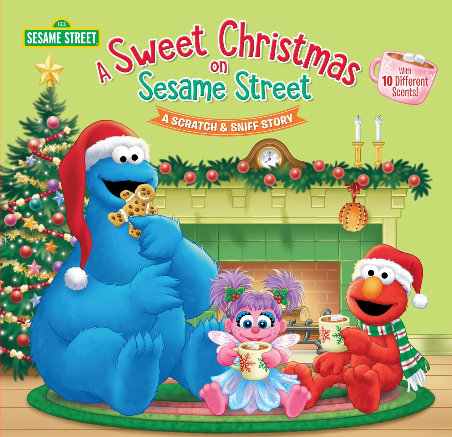 A Sweet Christmas on Sesame Street (Sesame Street): A Scratch & Sniff Story - 7651