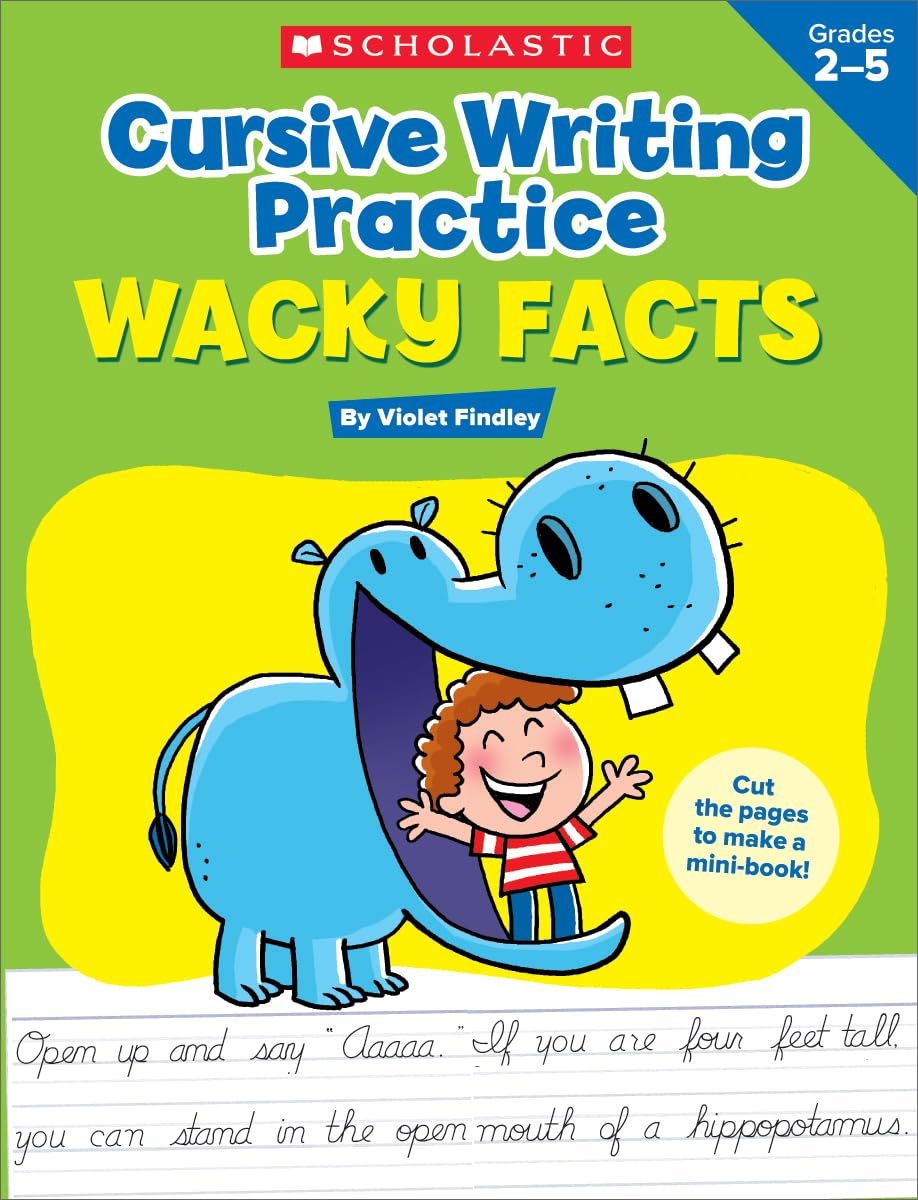 Cursive Writing Practice: Wacky Facts