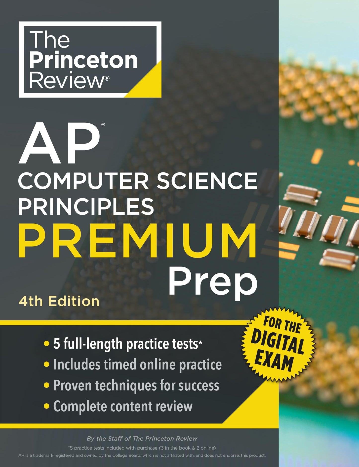 Princeton Review AP Computer Science Principles Premium Prep, 4th Edition: 5 Practice Tests + Digital Practice Online + Content Review (College Test Preparation)
