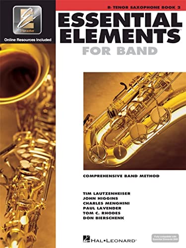 Essential Elements for Band – Bb Tenor Saxophone Book 2 with EEi Online Resources | Tenor Sax Method Book and Sheet Music for Students and Teachers | Band Method – Newer 2025 Edition Available