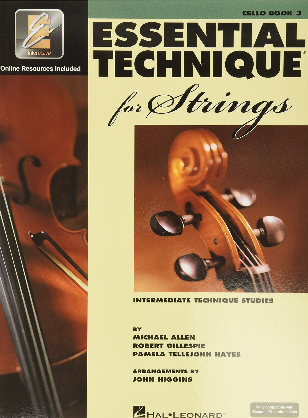 Essential Elements For String - Cello Book 3 with EEi Online Resources | Cello Method Songbook and Sheet Music for Students and Teachers | Intermediate Technique Studies | Band and Orchestra Method