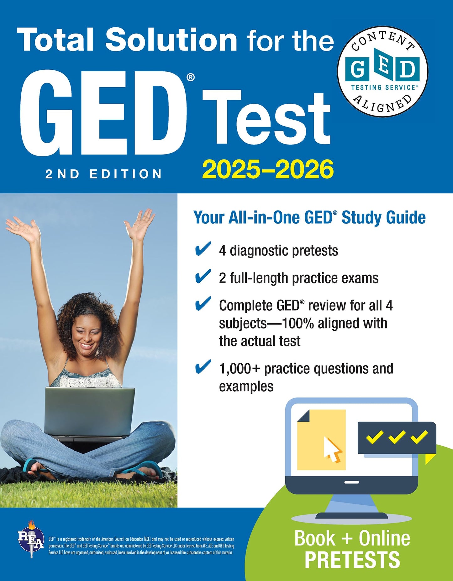 GED Total Solution, For the 2026-2027 GED Test: Certified GED Aligned Prep (GED® Test Preparation)