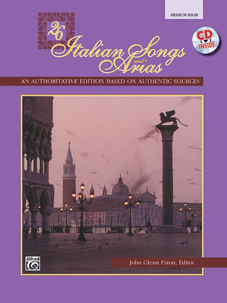 26 Italian Songs and Arias: Medium High Voice, Book & CD