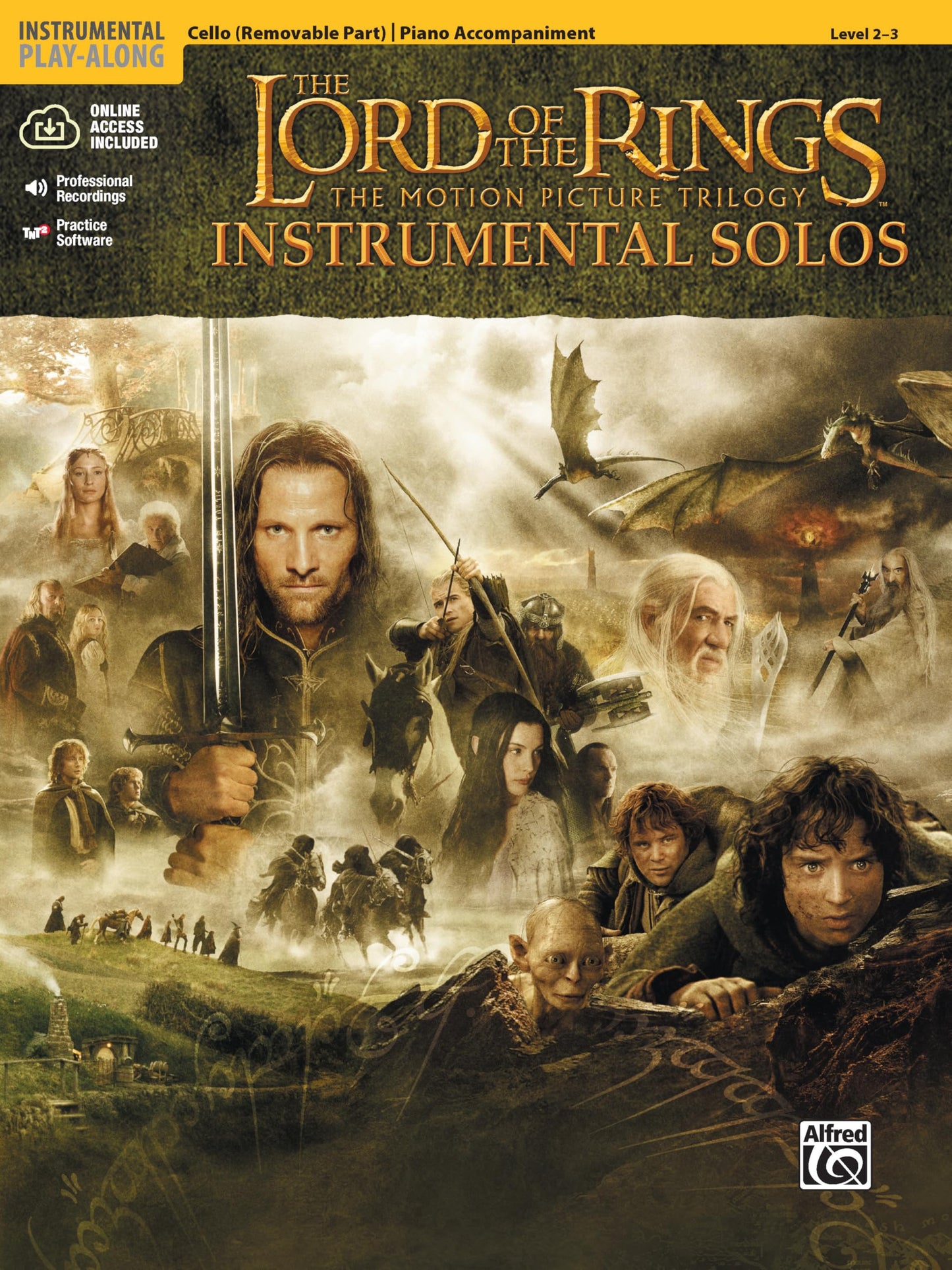 The Lord of the Rings Instrumental Solos for Strings: Cello (with Piano Acc.), Book & Online Audio/Software (Pop Instrumental Solo Series)