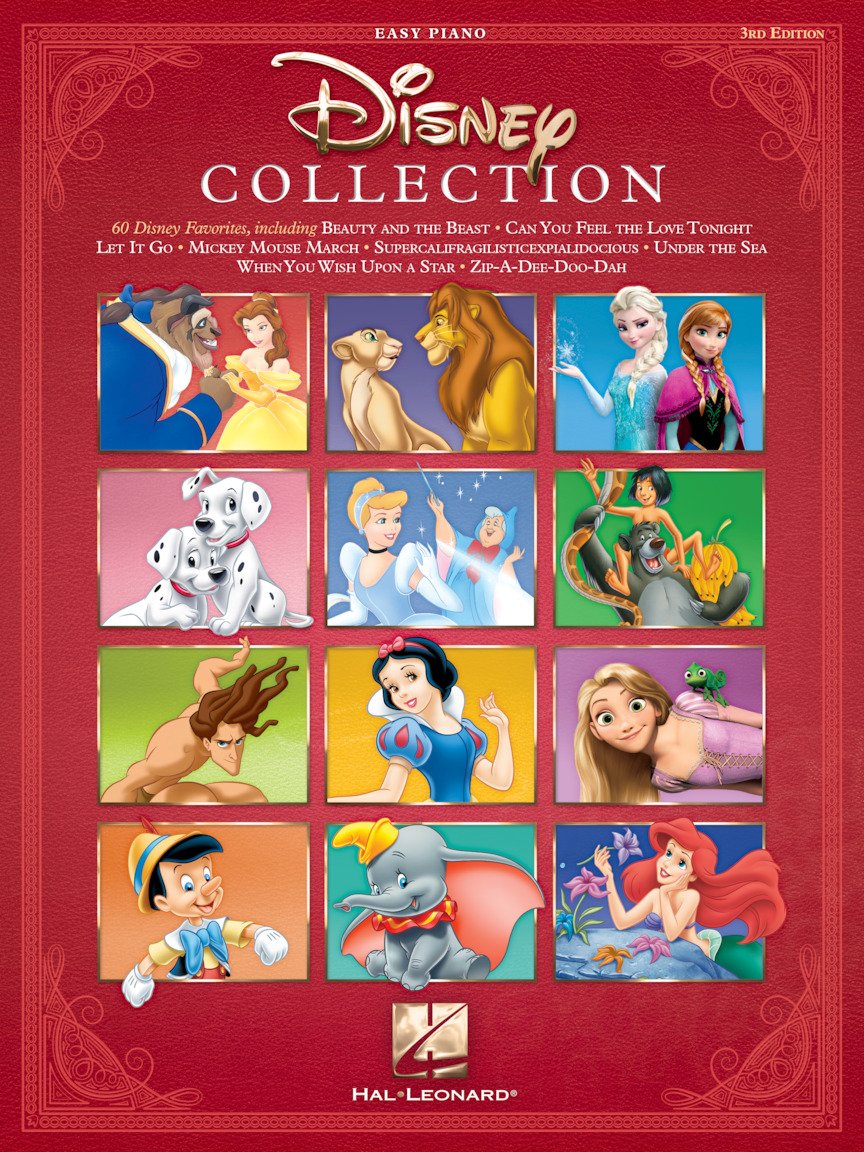 Disney Collection - Easy Piano Songbook | 60 Classic Disney Songs with Lyrics and Chords | Beginner Piano Sheet Music Book for Kids Students and Teachers | Family Sing-Along (Easy Piano Series)