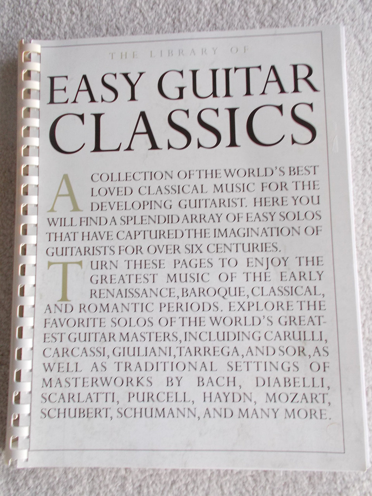 The Library of Easy Guitar Classics