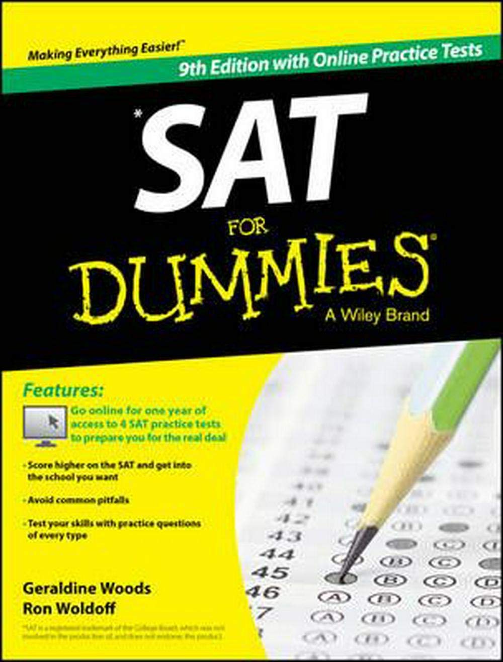 SAT for Dummies: Book + 4 Practice Tests Online
