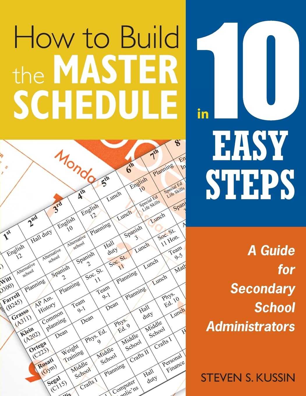 How to Build the Master Schedule in 10 Easy Steps: A Guide for Secondary School Administrators