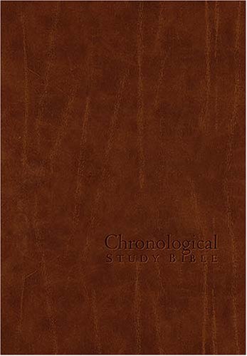 The Chronological Study Bible: New King James Version Umber Bonded Leather, Study
