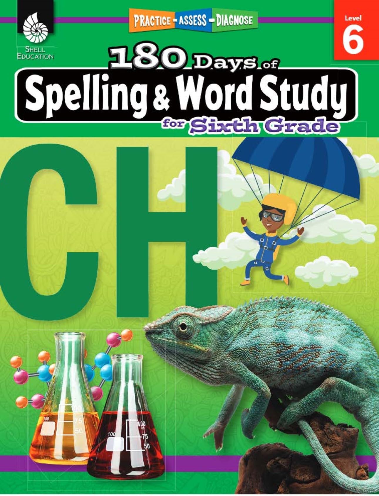 180 Days™: Spelling & Word Study Workbook for 6th Grade Ages 11–12 | Spelling, Word Study, Word Analysis, Prefixes, Suffixes & Roots for School or Home