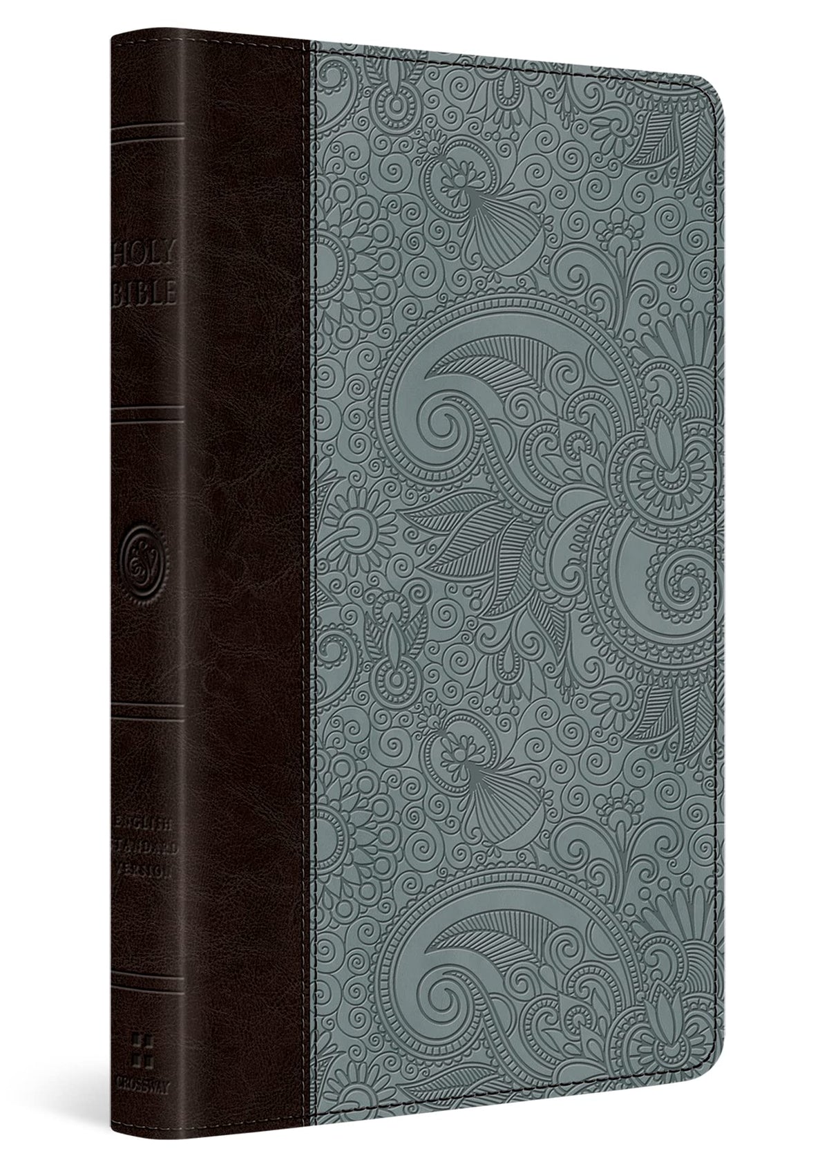 ESV Thinline Bible (TruTone, Chocolate/Blue, Garden Design)