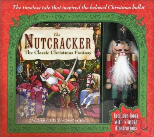 Nutcracker Doll with Classic Christmas Book
