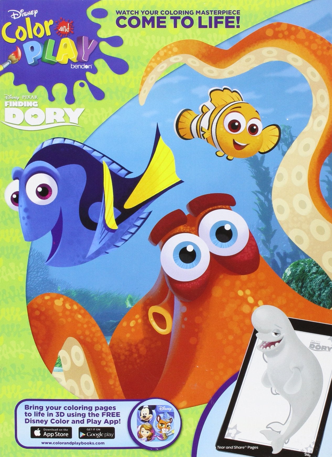 Disney Color and Play Finding Dory Green