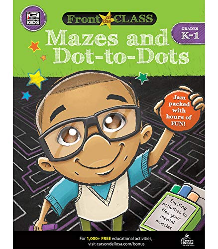 Carson Dellosa | Mazes and Dot-to-Dots Activity Workbook | Kindergarten–1st Grade, 320pgs