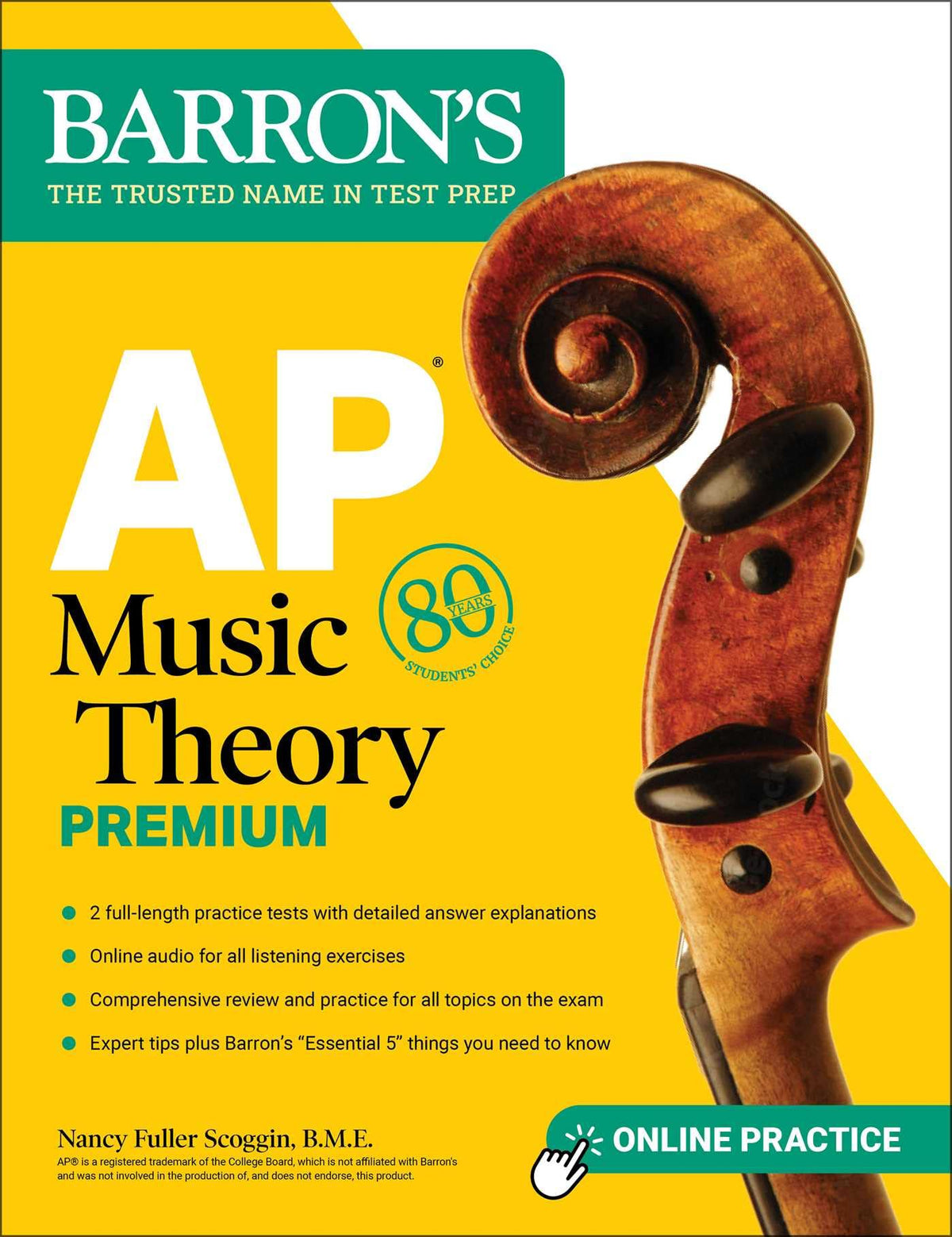 AP Music Theory Premium, Fifth Edition: Prep Book with 2 Practice Tests + Comprehensive Review + Online Audio (Barron's AP Prep)