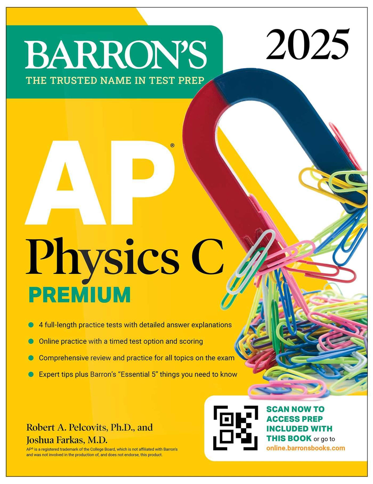 AP Physics C Premium, Eighth Edition: 4 Practice Tests + Comprehensive Review + Online Practice (2026) (Barron's AP Prep)