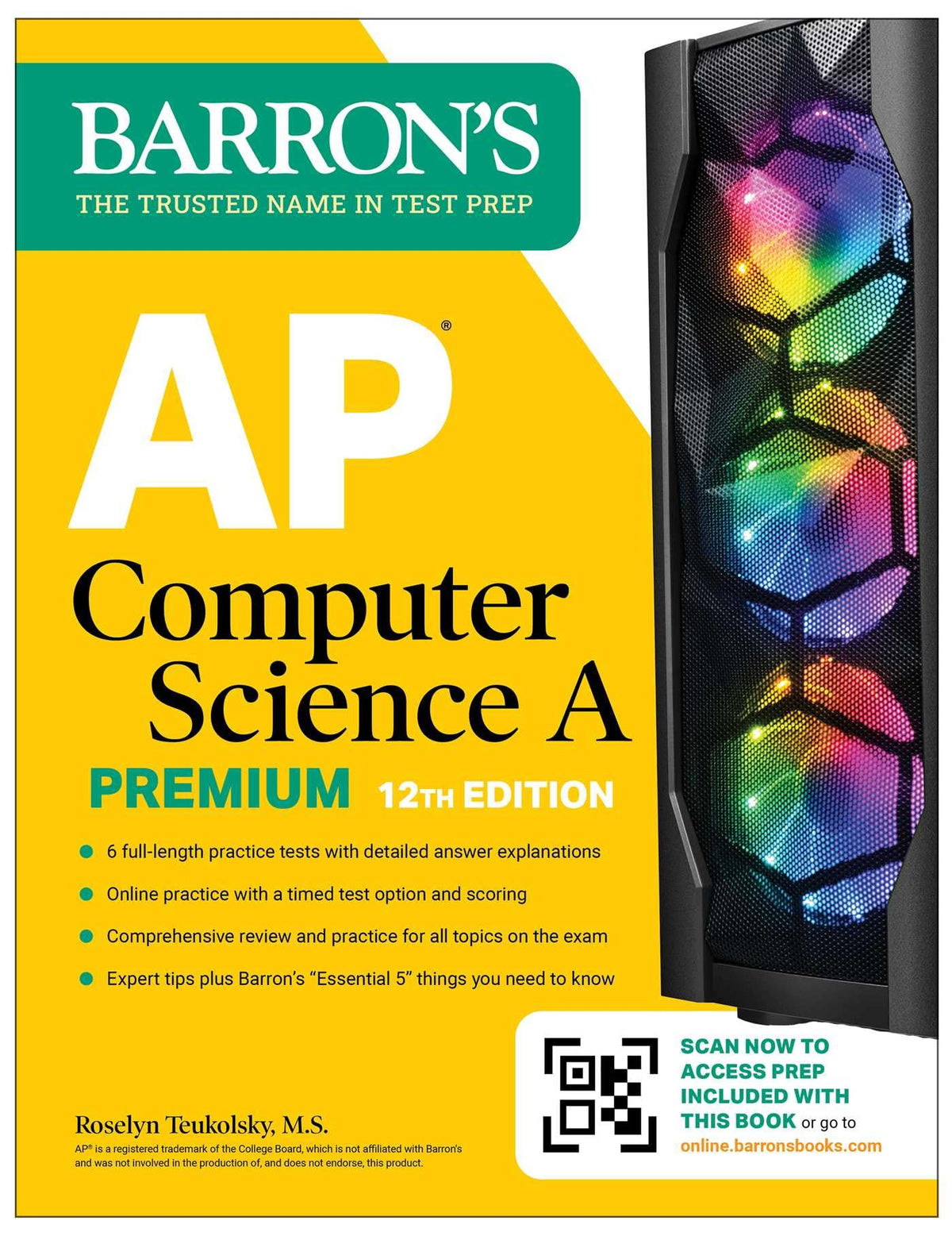 AP Computer Science A Premium, 12th Edition: Prep Book with 6 Practice Tests + Comprehensive Review + Online Practice (Barron's AP Prep)