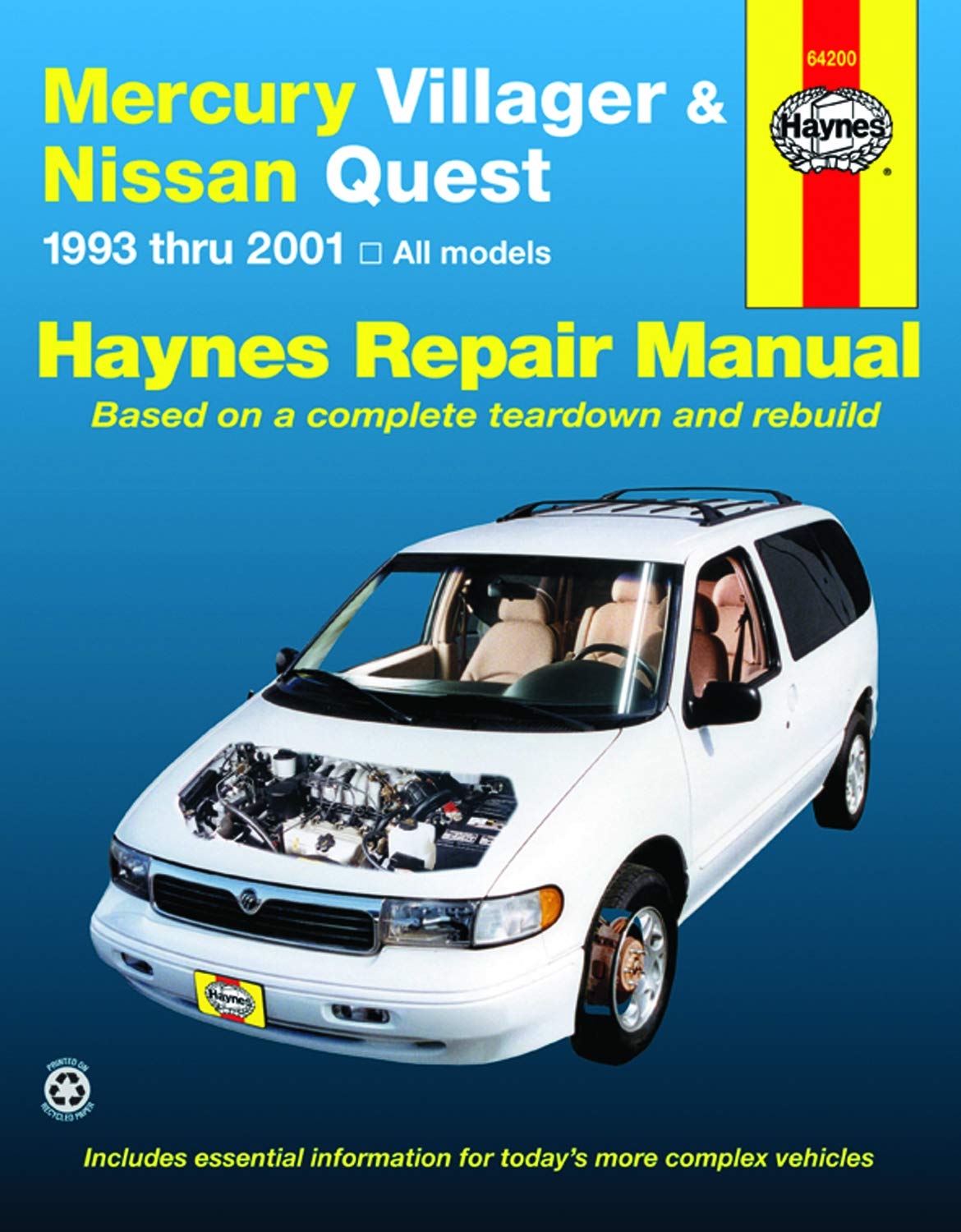 Mercury Villager & Nissan Quest (93-01) Haynes Repair Manual