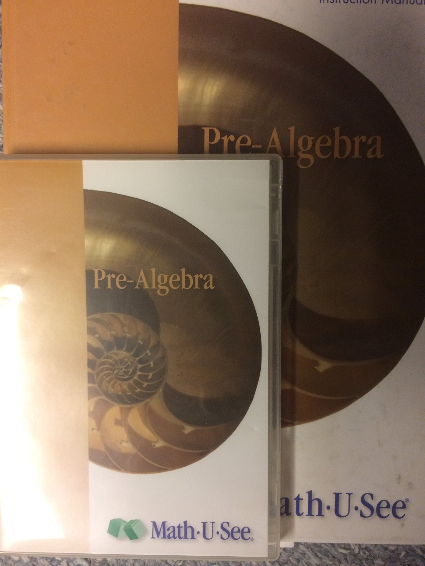 Pre-Algebra Instruction Manual