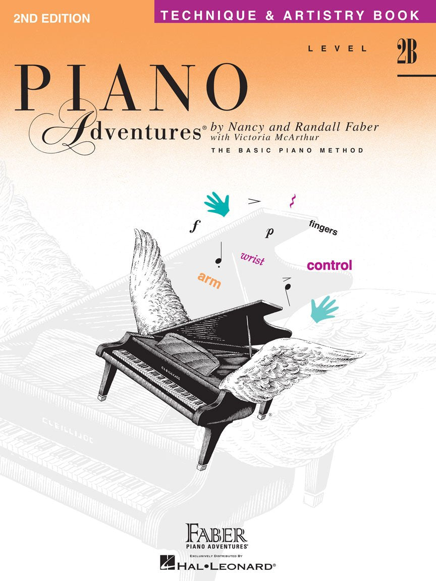 Piano Adventures: Technique and Artistry Book - Level 2B, 2nd Edition | Intermediate Piano Technique Book | Sheet Music Workbook with Chord Exercises and Teacher Duets | Faber Piano Method