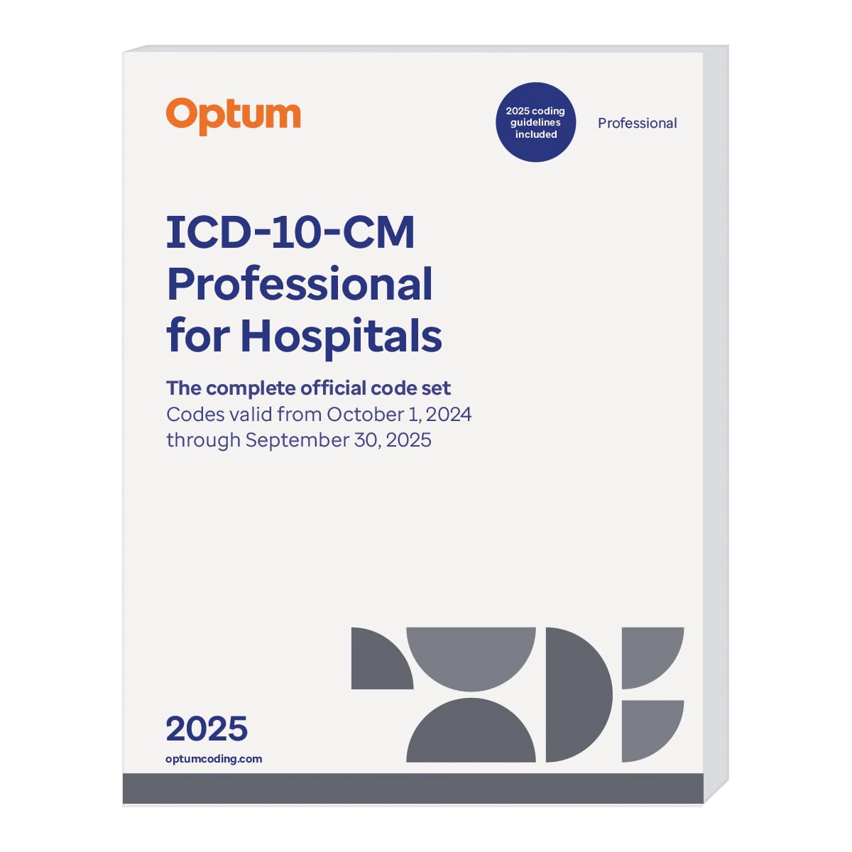 2025 ICD-10-CM Professional for Hospitals with guidelines (Softbound)