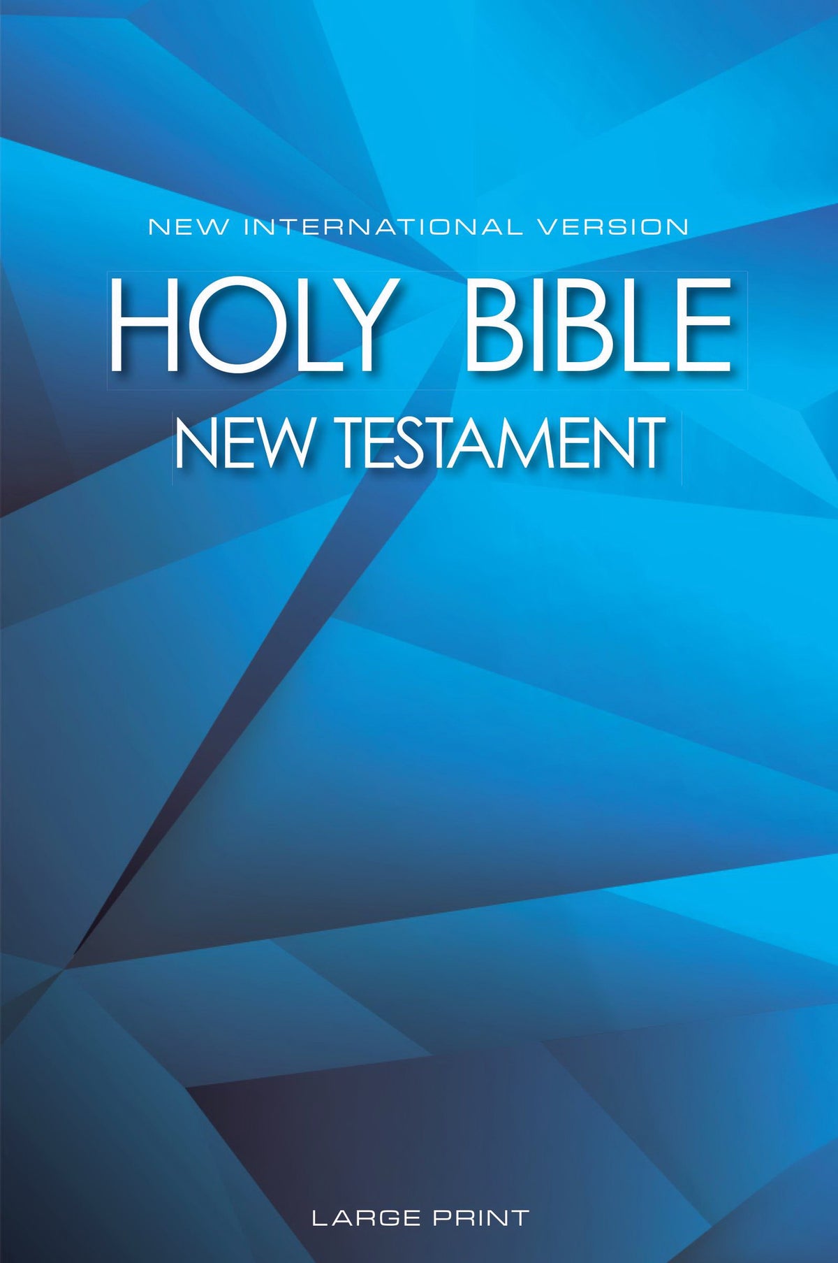 NIV, New Testament, Large Print, Paperback, Blue