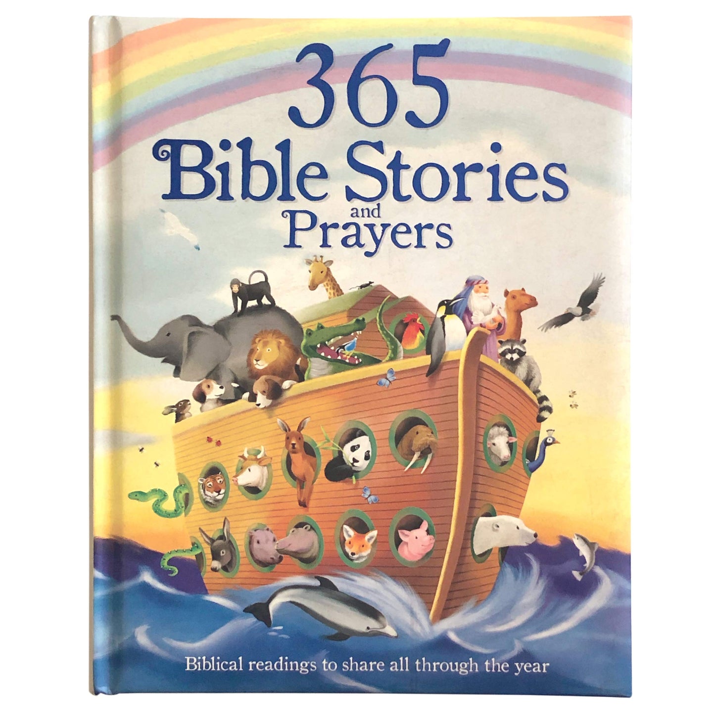 365 Bible Stories and Prayers Padded Treasury - Gift for Easter, Christmas, Communions, Baptism, Birthdays, Ages 3-8