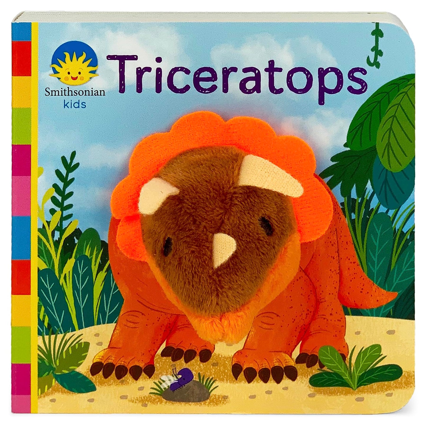 Dinosaur Finger Puppet Board Book From Smithsonian Kids: Triceratops - For Little Dinosaur Lovers Ages 1 - 3