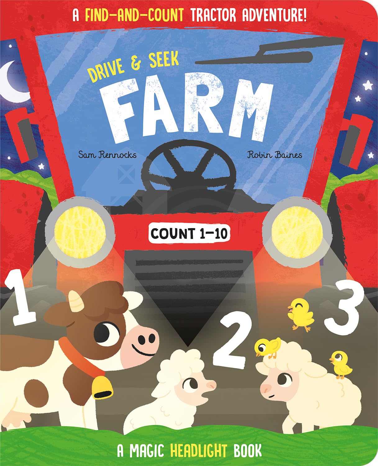 Drive & Seek Farm - A Magic Find & Count Adventure (Drive & Seek - Magic Headlight Books)