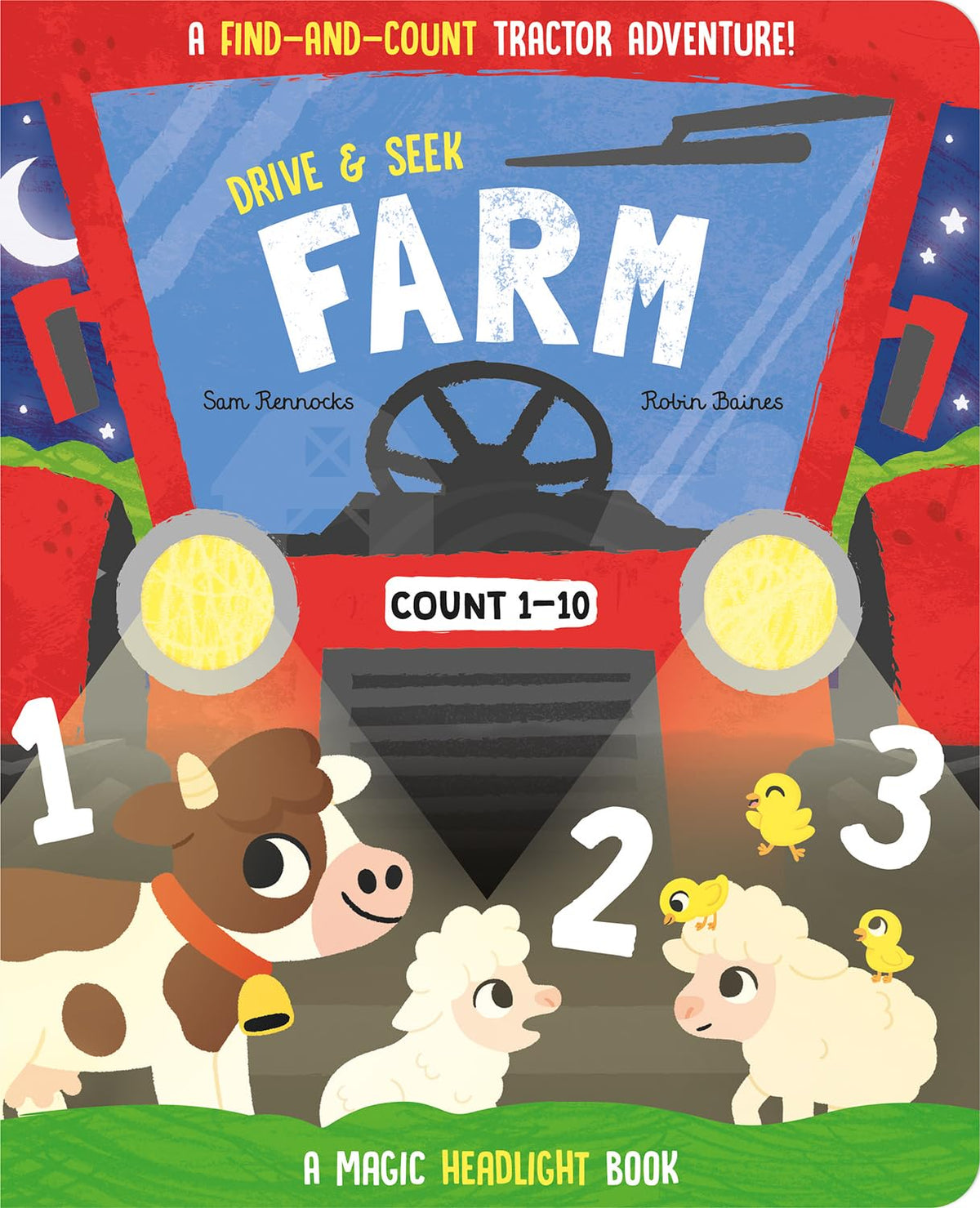 Drive & Seek Farm - A Magic Find & Count Adventure (Drive & Seek - Magic Headlight Books)