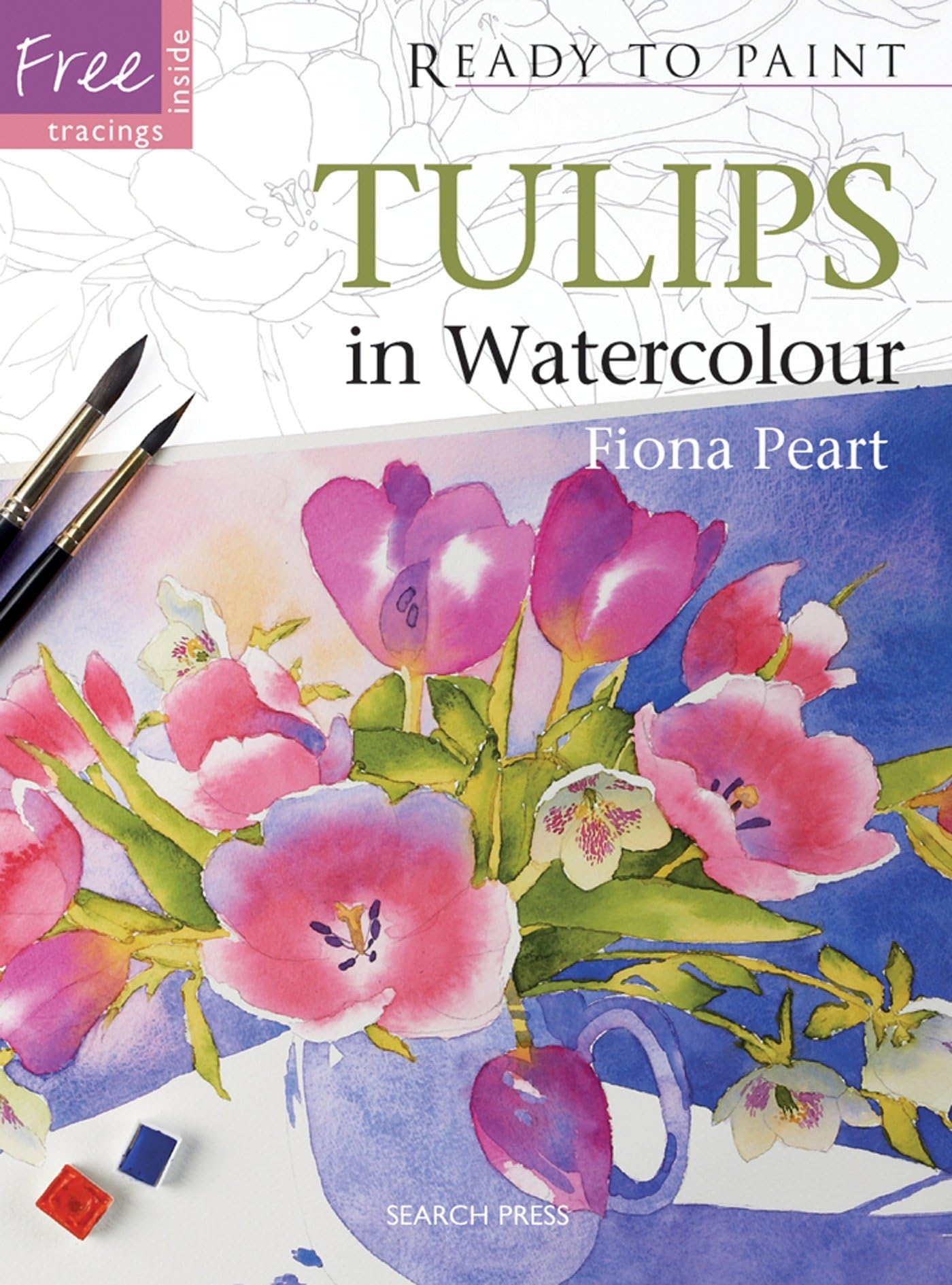 Tulips in Watercolour (Ready to Paint the Masters) - 7067