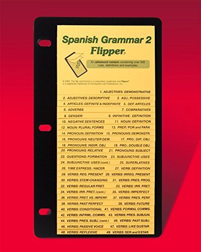 Spanish Grammar Flipper/Clp620W (Basic Facts Handy Reference Flipper)
