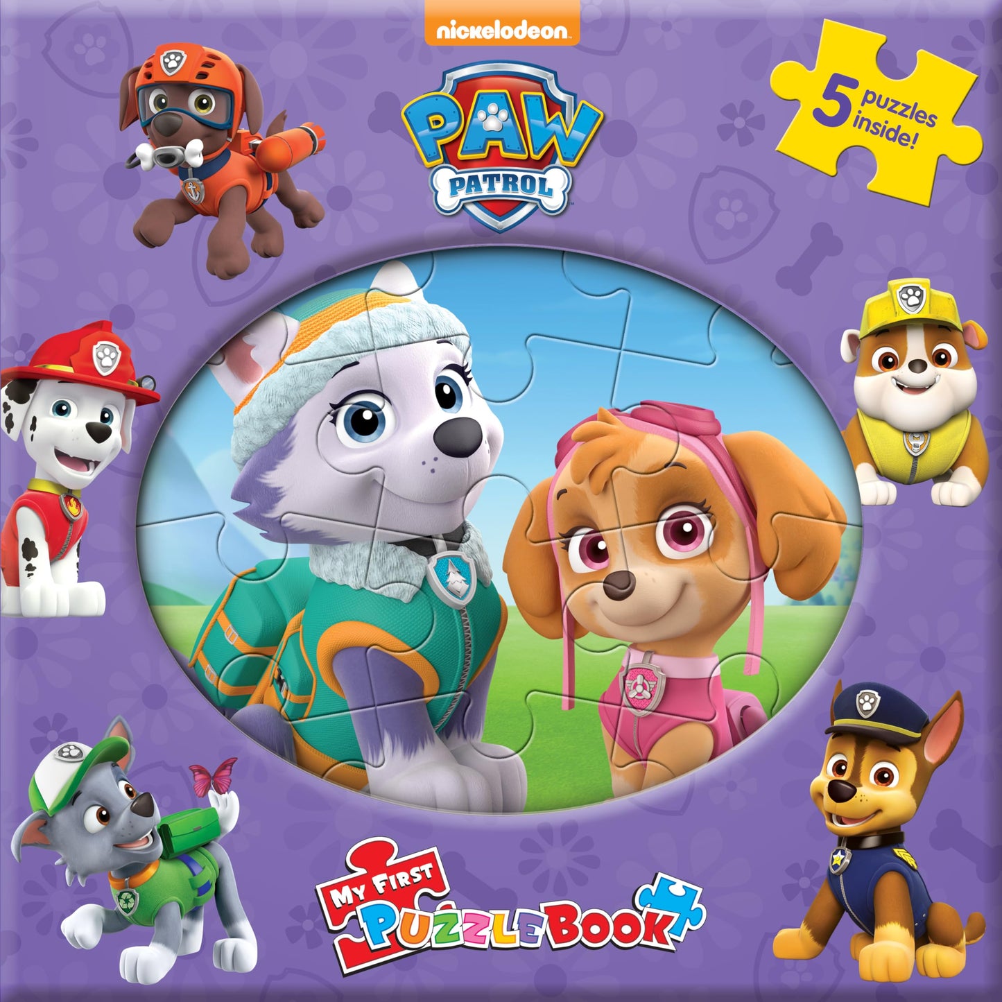 Paw Patrol My First Puzzle Book - Jigsaw Puzzles for kids, 10-page board book, 5 puzzles to enjoy - 1858