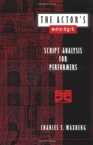 The Actors Script By Waxberg, Charles