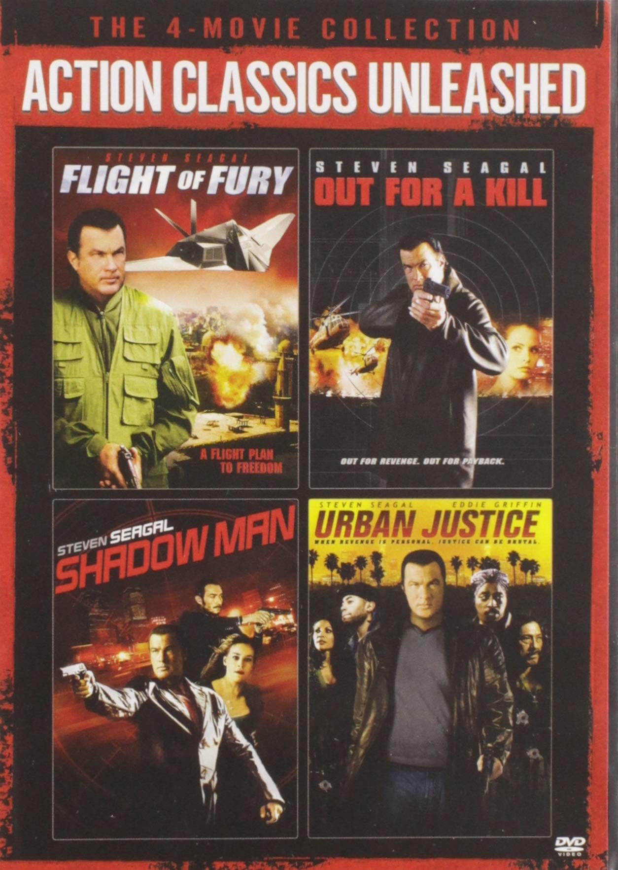 Action Classics Unleashed: The 4-Movie Collection (Flight of Fury / Out for a Kill / Shadow Man / Urban Justice) - 8221