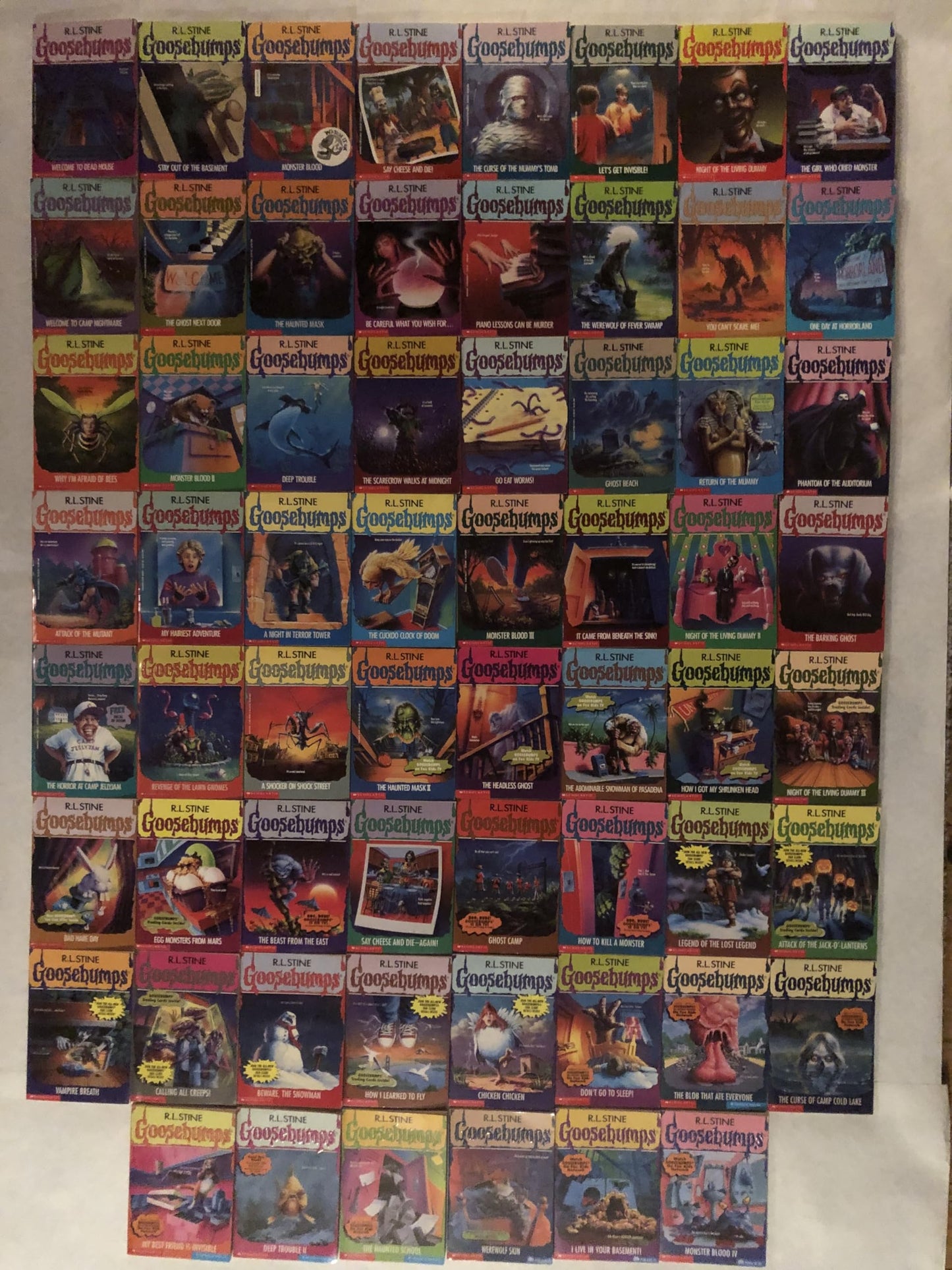 The Complete Goosebumps Series, Collection 1-62