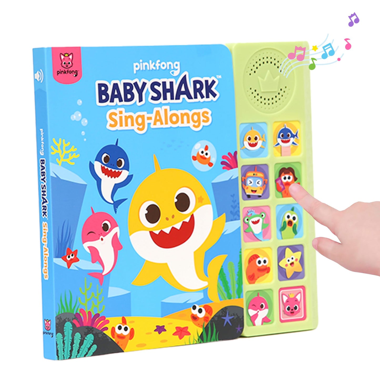 Baby Shark Sing-Alongs 10 Button Sound Book | Baby Shark Toys | Learning & Education Toys | Interactive Baby Books for Toddlers 1-3 | Gifts for Boys & Girls - 4552