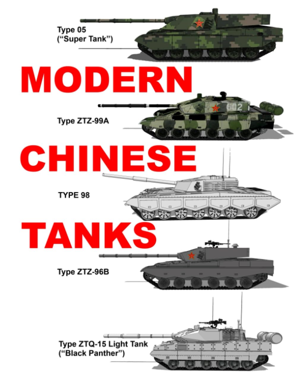 Modern Chinese Tanks: Printed Full Size in COLOR