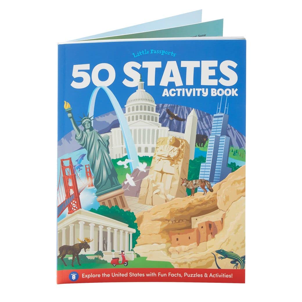 Little Passports: 50 States Activity Book | 100+ Fun Puzzles, Games & Challenges for Kids Ages 7+