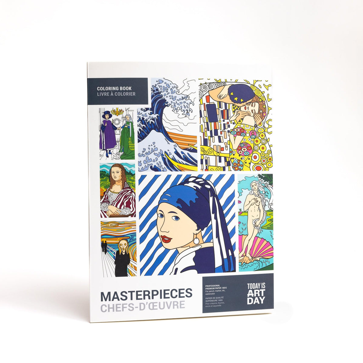 Today is Art Day - Masterpieces - Coloring Book - 12 Masterpieces