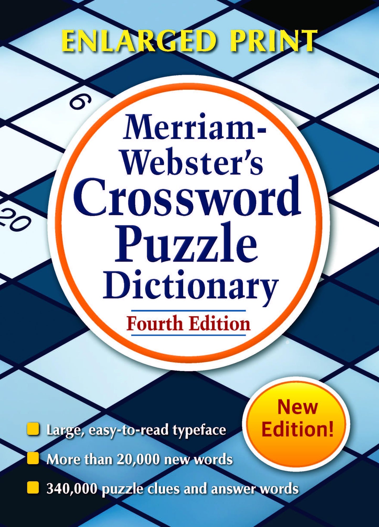 Merriam-Webster's Crossword Puzzle Dictionary, 4th Ed., Enlarged Print Edition, Newest Edition (Trade Paperback) - 4168