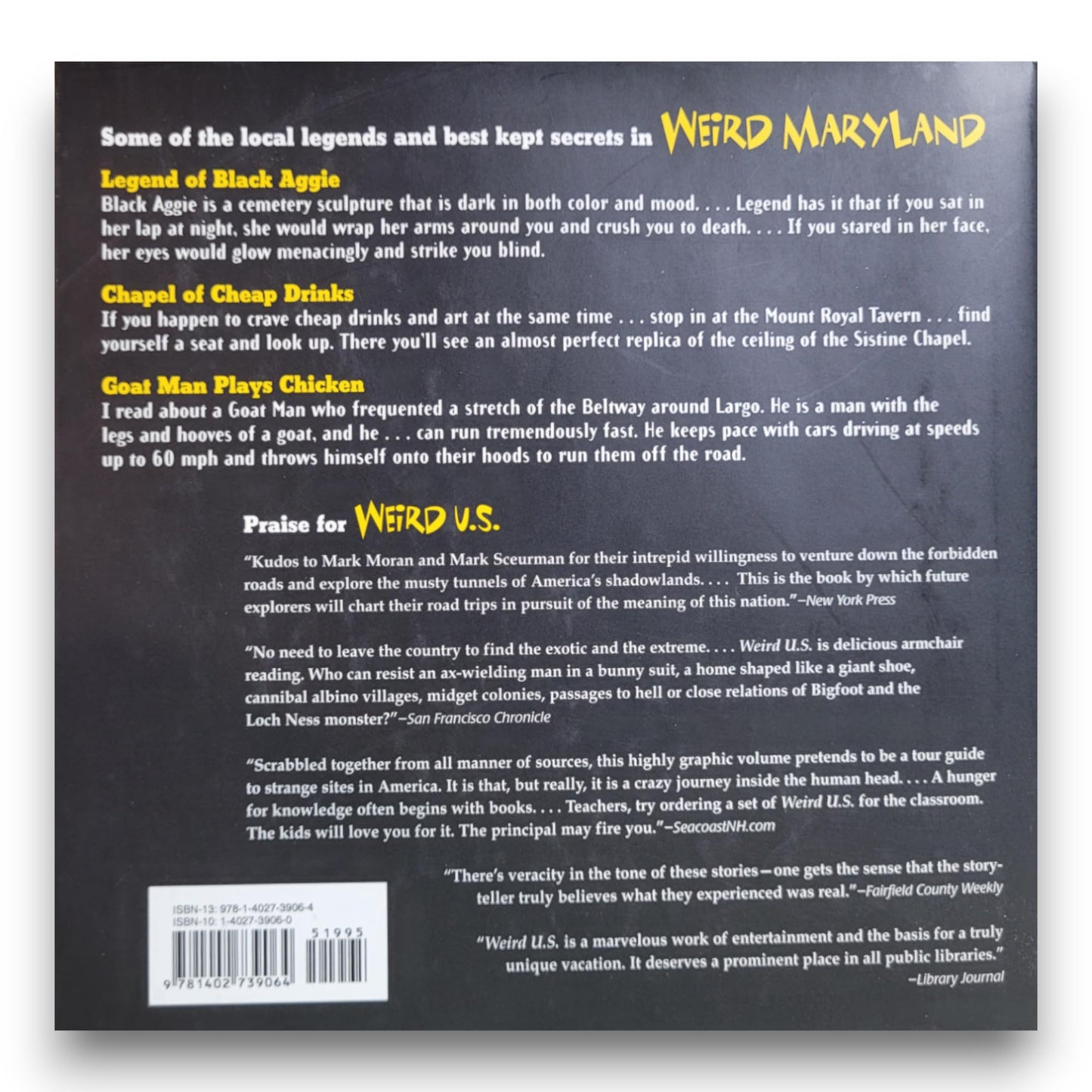 Weird Maryland: Your Travel Guide to Maryland's Local Legends and Best Kept Secrets